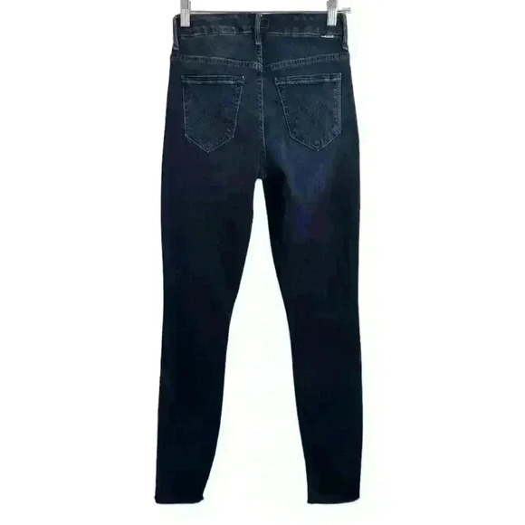 Mother Sz 24 The Looker Ankle Fray Jeans Last Call Skinny High Rise Stretch - Picture 2 of 14